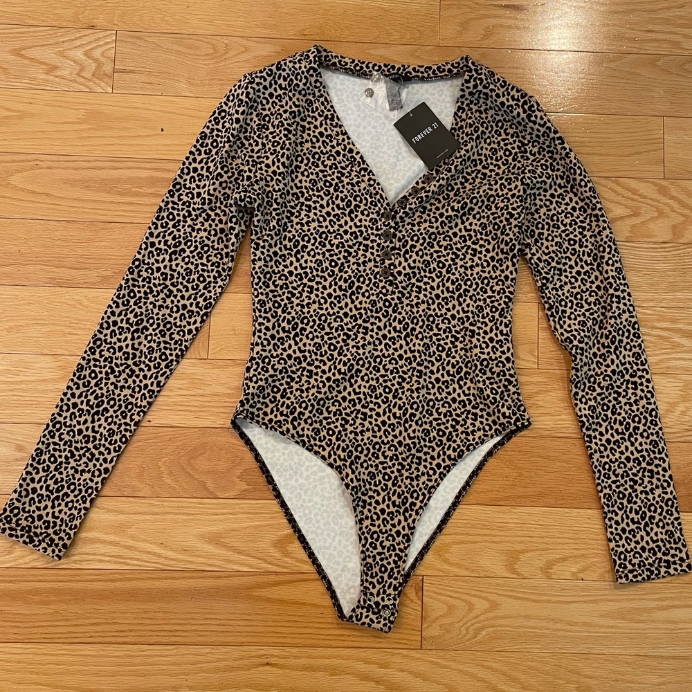 Cheetah print body suit